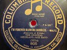 78Rpm Jazz, Original Dixieland Jazz Band 'My Baby's arms / Bubbles' UK Columbia