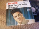 Elvis – I Need Your Love Tonight Jahreszahl Cover 1966 mint-  