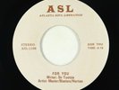 Sweet Soul 45 - Master/Blasters/Horton - For You - ASL VG++