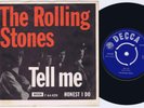 THE ROLLING STONES Tell Me b/w Honest I Do Danish 45PS 1964 Decca 7”