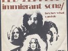 LED ZEPPELIN - IMMIGRANTSONG VERY RARE 45 w/PS HOLLAND 1970 ATLANTIC PAPER LABEL