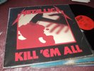 METALLICA KILL EM ALL LP BERNET RECORDS FRANCE IMPORT VG