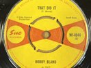 BOBBY BLAND - THAT DID IT/A TOUCH OF THE BLUES - OG UK SUE 45 - WI4044-