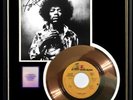 JIMI HENDRIX FOXY LADY GOLD RECORD 45 W/ PRINTED SIGNED AUTOGRAPH RARE NON RIAA