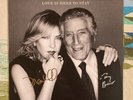 Tony Bennett & Diana Krall Autographed LP Cover Love is Here to Stay 2018 M-