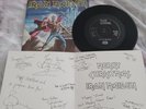 Iron Maiden Run To The Hills Live Single & Christmas Card EMI 5542 Phantom Opera