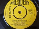 THE DU-ETTES - EVERY BEAT OF MY HEART - 7'' SINGLE- VERY GOOD