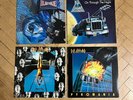 Def Leppard- Black/Blue-Pyromania, High n Dry, OnThrough Night 4 vinyl LPS-XLNT