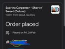 Sabrina Carpenter Short N Sweet Deluxe Blood Recs Preorder Confirmed Sold Out