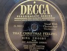 78 RPM That Christmas Feeling Silver Bells Bing Crosby Decca 27229