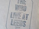 The Who LP Live At Leeds UK Track 1st Press 12 INSERTS BLACK LETTERS TOP AUDIO