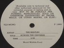 WOW  RARE BEATLES TEST PRESSING 