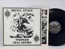 Brutal Attack Stronger Than Before Vinyl LP Rare Punk Oi Rock w/ Inner Sleeve