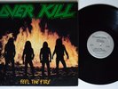 OVERKILL Feel The Fire MEGAFORCE LP NM/VG++ 1st press 1985 thrash metal
