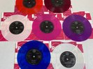 Elvis Presley-Set of7 coloured vinyl 45rpm singles inc all shook up,wooden heart