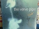 THE VERVE PIPE Villians VG++ CYAN BLUE VINYL W/HYPE STICKER/2000 AUTOGRAPHED