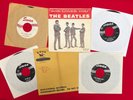 rare 1963 BEATLES WHITE RED  SWAN  She loves You + 3 BLACK  45 rpms PS + MAILER