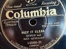 COLUMBIA 14560 RUFUS AND BEN QUILLIAN 78 rpm BLUES E+ *HEAR* HOKUM