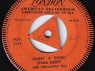50s CHUCK BERRY johnny b goode Rare 1958 UK One Sided Demo Promo 7