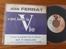 RARE with Jean FERRAT C'est Beau La Vie SP BARCLAY BLY 60439 NM
