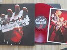 JUDAS PRIEST BRITISH STEEL RED VINYL,GATEFOLD + VINTAGE 10