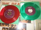 Lennon and McCartney Beatles Christmas Singles Red and Green Vinyl