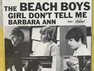 Beach Boys W/ Sleeve 45 BARBARA ANN Girl Don’t Tell Me SURF mono