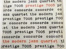 Modern Jazz Quartet Concorde LP Mono Prestige Records 7005 RVG Vinyl In Shrink