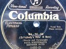 78 rpm Columbia 1455, Paul Whiteman Rhythm Boys, Wa Da Da, Bing Crosby, jazz V+