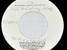 BEATLES 1978 PAUL McCARTNEY AND WINGS 45 RARE TEST PRESSING 'WITH A LITTLE LUCK'