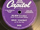 Gene Vincent 1956 ROCKABILLY 78 rpm  Be-Bop-A-Lula / Woman Love CAPITOL