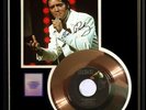 ELVIS PRESLEY IF I CAN DREAM 45 RPM GOLD RECORD W-PRINTED SIGNED AUTOGRAPH RARE