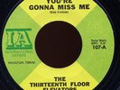 HEAR- Rare Garage 45- The 13th Floor Elevators - You're Gonna Miss Me - IA # 107