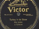 BILLY GOLDEN COLLINS HARLAN Turkey Straw / Loves 'Possum VICTOR 17256 VG 78 10