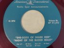SHE-GODS OF SHARK REEF-NIGHT OF THE BLOOD BEAST Movie Radio Spot 1958 Sc-Fi