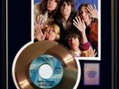 THE ROLLING STONES JUMPIN JACK FLASH GOLD RECORD PRINTED SIGNED AUTOGRAPHS RARE