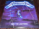 Metallica ‎– Ride The Lightning Elektra Megaforce LP 60396-1 VINYL 1984 VG
