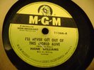 HANK WILLIAMS 78 RECORD LOT...TOTAL 10 ALL MGM