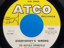 The Buffalo Springfield 45 Everybody's Wrong / Burned VG++ D7