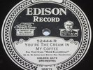 Edison Electric Diamond Disc Record 52444 Golden Gate Cream in My Coffee