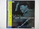 Lou Donaldson The Time Is Right Blue Note BNJ-71031 Japan promo VINYL LP OBI