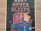 Original Neil Young Promotional Poster 1979 Rust Never Sleeps 35x23