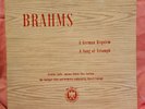Johannes Brahms A German Requiem * A Song Of Triumph Double LP