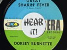 Killer Rockabilly Bopper 45 DORSEY BURNETTE Great Shakin' Fever ERA hear EX NM