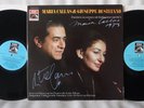 MARIA CALLAS & GIUSEPPE DI STEFANO 1973 SIGNED AUTOGRAPH SIGNATURE 2 LP opera