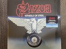 SAXON - WHEELS OF STEEL 2 LP RECORD RED BLUE VINYL RSD 2025 LIVE 1980 DONINGTON