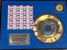 Vtg Elvis Presley Return To Sender 24 Karat Gold Plated Record Stamps Numbered