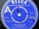 MARIANNE FAITHFULL THIS LITTLE BIRD RARE 1965 UK DECCA DEMO PROMO 45 PLAYS EX