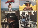 4 DAVID ALLAN COE LPS  MYSTERIOUS RHINESTONE COWBOY  RIDES AGAIN  TATTOO  VINYL