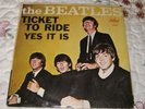 The Beatles-Ticket To Ride/Yes It Is-East Coast Picture Sleeve - No Record
